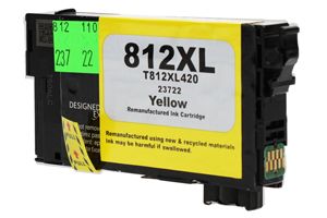 Epson T812XL420 812XL High Yield Yellow Compatible Ink Cartridge