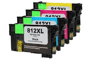 Epson T812XL Black & 3-Color Combo Compatible Ink Cartridge Set