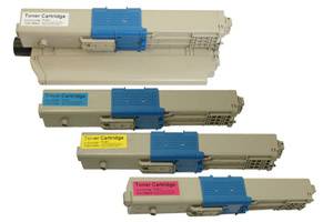 Okidata Black & Color Type C17 Hi-Yield Toner Set for C530 C531 MC561