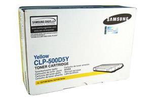 Samsung CLP-500D5Y Yellow Original Toner Cartridge CLP-500 CLP-550 Printer