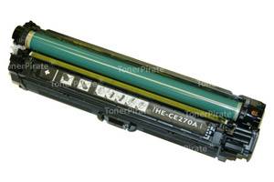 HP CE270A Compatible Black Laser Toner Cartridge for Color Laserjet Pro CP5525 Printer