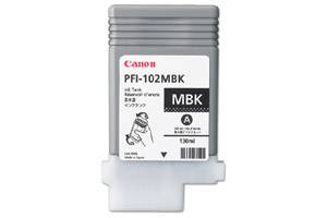 Canon PFI-102MBK Original Matte Black Ink Cartridge imagePROGRAF iPF500 iPF600 iPF700