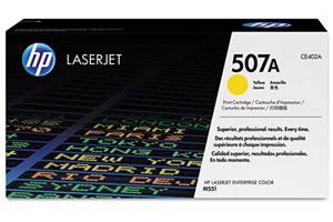 HP CE402A 507A Original Yellow Toner Cartridge for LaserJet M551
