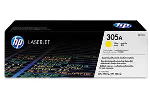 HP CE412A 305A Yellow Original Toner Cartridge LaserJet 300 400