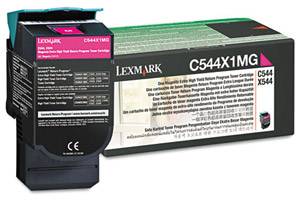 Lexmark C544X1MG Original Extra High Yield Magenta Toner Cartridge C544 X544 Color
