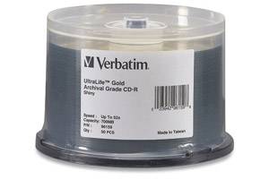Verbatim 96159 52X 80 min 700MB Ultra Life CD-R Media 50PK Spindle