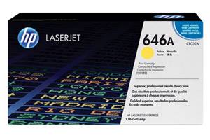 HP CF032A 646A Yellow Original Toner Cartridge LaserJet CM4540