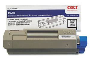 Okidata 44315304 Original Black Toner Cartridge for C610 Series Printer