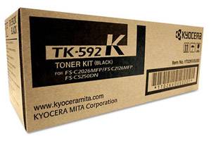 Kyocera Mita TK-592K Original Black Toner Cartridge FS-C2026 C2126 C2526 C2626