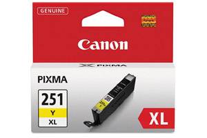Canon CLI-251XL High Yield Yellow Original Ink Cartridge for Pixma MG5420 MG6320 MX722