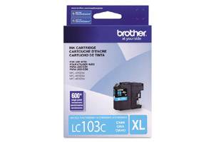 Brother LC103C Original Cyan Ink Cartridge for MFC-J285DW J4310DW J4410DW