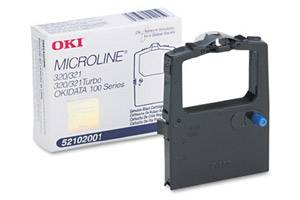 Okidata 52102001 Original Black Ribbon Cartridge for Microline 120 320 321