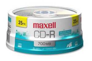Maxell 648445 48X 80Min 700MB CD-R 25PK Spindle