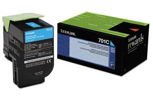 Lexmark 70C10C0 / 701C Original Cyan Toner Cartridge for CS310 CS410 CS510