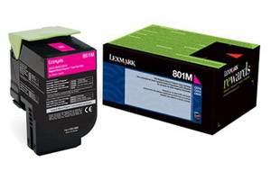 Lexmark 80C10M0 / 801M Original Magenta Toner Cartridge for CX310 CX410 CX510