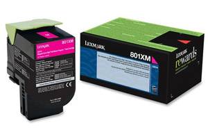 Lexmark 80C1XM0 / 801XM Original Extra High Yield Magenta Toner Cartridge for CX510