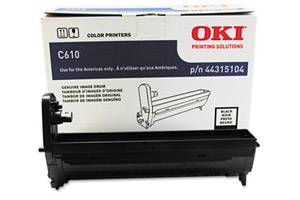 Okidata 44315104 Original Black Drum Unit for C610 Series Printer