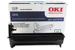 Okidata 44315103 Original Cyan Drum Unit for C610 Series Printer