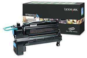 Lexmark X792X1CG Original Extra High Yield Cyan Toner Cartridge for X792DE