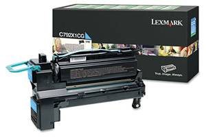 Lexmark C792X1CG Original Extra High Yield Cyan Toner Cartridge for C792E
