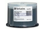 Verbatim 97339 BD-R 6X 25GB White Inkjet Printable Blu-ray 50PK Spindle